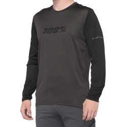 Koszulka męska 100% RIDECAMP Long Sleeve Jersey długi rękaw black charcoal roz. XL (NEW 2021)