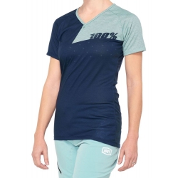 Koszulka damska 100% AIRMATIC Women's Jersey krótki rękaw navy seafoam roz. L (NEW)