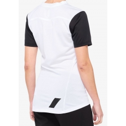 Koszulka damska 100% RIDECAMP Jersey krótki rękaw white black roz. XL (NEW)