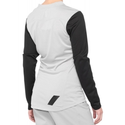 Koszulka damska 100% RIDECAMP Womens Longsleeve Jersey długi rękaw grey black roz. M (NEW 2021)