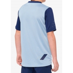 Koszulka juniorska 100% RIDECAMP Youth Jersey krótki rękaw light slate navy roz. M (NEW 2021)