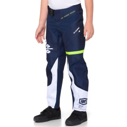 Spodnie juniorskie 100% R-CORE Pants dark blue yellow roz. 24 (38 EUR) (NEW)