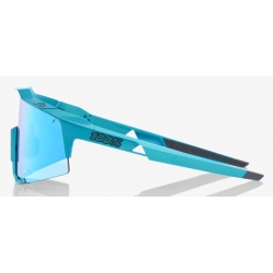 Okulary 100% SPEEDCRAFT Peter Sagan LE Blue Topaz - Blue Topaz Multilayer Mirror Lens (Szkła Błękitne Lustrzane Wielowarstwowe, LT 14% + Szkła Przeźro