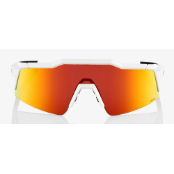 Okulary 100% SPEEDCRAFT SL Soft Tact Off White - HiPER Red Multilayer Mirror Lens (Szkła Czerwone Lustrzane Wielowarstwowe LT 21% + Szkła Przeźroczyst