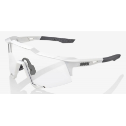 Okulary 100% SPEEDCRAFT Matte White - HiPER Silver Mirror Lens (Szkła Srebrne Lustrzane, LT 14% + Szkła Przeźroczyste, LT 93%) (NEW)