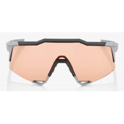 Okulary 100% SPEEDCRAFT Soft Tact Stone Grey - HiPER Coral Lens (Szkła Koralowe, LT 52% + Szkła Przeźroczyste, LT 93%) (NEW)