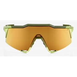 Okulary 100% SPEEDCRAFT  Matte Metallic Viperidae - Bronze Multilayer Mirror Lens (Szkła Brązowe Lustrzane Wielowarstwowe, LT 17% + Szkła Przeźroczyst