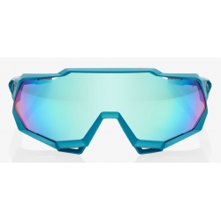 Okulary 100% SPEEDTRAP Peter Sagan LE Blue Topaz - Blue Topaz Multilayer Mirror Lens (Szkła Błękitne Lustrzane Wielowarstwowe, LT 11% + Szkła Przeźroc