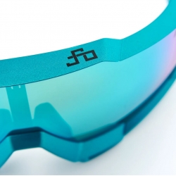 Okulary 100% SPEEDTRAP Peter Sagan LE Blue Topaz - Blue Topaz Multilayer Mirror Lens (Szkła Błękitne Lustrzane Wielowarstwowe, LT 11% + Szkła Przeźroc