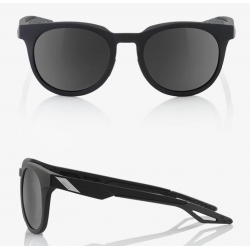Okulary 100% CAMPO Soft Tact Black - Grey PEAKPOLAR Lens (Szkła Polaryzacyjne Szare, LT 17%) (NEW)
