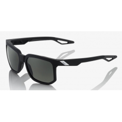 Okulary 100% CENTRIC Soft Tact Black - Grey PEAKPOLAR Lens (Szkła Polaryzacyjne Szare, LT 17%) (NEW)