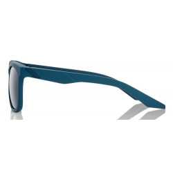 Okulary 100% HUDSON Soft Tact Blue - Smoke Lens (Szkła Czarne Smoke, LT 12%) (NEW)