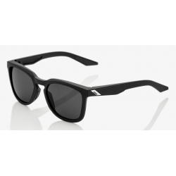 Okulary 100% HUDSON Soft Tact Black - Smoke Lens (Szkła Czarne Smoke, LT 12%) (NEW)