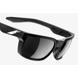 Okulary 100% DAZE Soft Tact Black - Smoke Lens (Szkła Czarne Smoke, LT 12%) (NEW)