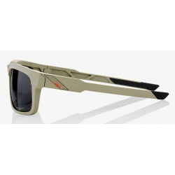 Okulary 100% TYPE-S Soft Tact Quicksand - Grey PEAKPOLAR Lens (Szkła Polaryzacyjne Szare, LT 17%)