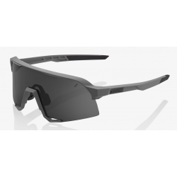 Okulary 100% S3 Matte Cool Grey - Smoke Lens (Szkła Smoke, LT 12% + Szkła Przeźroczyste, LT 93%) (NEW)