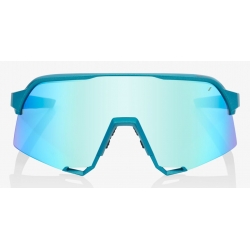 Okulary 100% S3 Peter Sagan LE Blue Topaz - Blue Topaz Multilayer Mirror Lens (Szkła Błękitne Lustrzane Wielowarstwowe, LT 14% + Szkła Przeźroczyste,