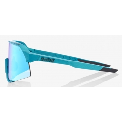 Okulary 100% S3 Peter Sagan LE Blue Topaz - Blue Topaz Multilayer Mirror Lens (Szkła Błękitne Lustrzane Wielowarstwowe, LT 14% + Szkła Przeźroczyste,