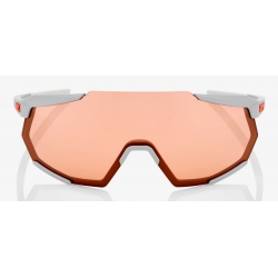 Okulary 100% RACETRAP Soft Tact Stone Grey - HiPER Coral Lens (Szkła Koralowe, LT 52% + Szkła Przeźroczyste, LT 93%) (NEW)