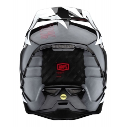 Kask full face 100% AIRCRAFT CARBON MIPS Helmet Rapidbomb/White roz. L (59-60 cm) (DWZ)