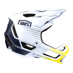 Kask full face 100% TRAJECTA Helmet White Navy roz. L (58-61 cm)