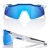 Okulary 100% SPEEDCRAFT SL Matte White/Metallic Blue - HiPER Blue Multilayer Mirror Lens (Szkła Niebieskie Lustrzane Wielowarstwowe, LT 15% + Szkła Pr