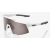 Okulary 100% SPEEDCRAFT Matte White - HiPER Silver Mirror Lens (Szkła Srebrne Lustrzane, LT 14% + Szkła Przeźroczyste, L