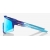 Okulary 100% SPEEDCRAFT Matte Metallic Into the Fade - Blue Topaz Multilayer Mirror Lens (Szkła Błękitne Lustrzane Wielowarstwowe, LT 14% + Szkła Prze