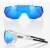 Okulary 100% SPEEDTRAP Matte White - HiPER Blue Multilayer Mirror Lens (Szkła Niebieskie Lustrzane Wielowarstwowe, LT 13% + Szkła Przeźroczyste, LT 93