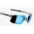 Okulary 100% SPEEDCOUPE Matte White - HiPER Blue Multilayer Mirror Lens (Szkła Niebieskie Lustrzane Wielowarstwowe, LT 12% + Szkła Przeźroczyste, LT 9