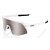 Okulary 100% S3 Matte White - HiPER Silver Mirror Lens (Szkła Srebrne Lustrzane, LT 14% + Szkła Przeźroczyste, LT 93%) (
