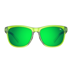 Okulary TIFOSI SWANK hyper lime (1 szkło Smoke Green Mirror AR 14% transmisji światła) (NEW).