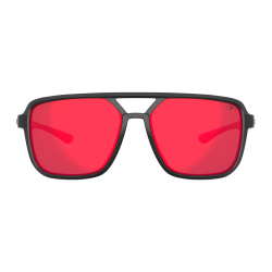 Okulary TIFOSI SALTO blackout (1 szkło Smoke Red Mirror 15% transmisji światła) (NEW)