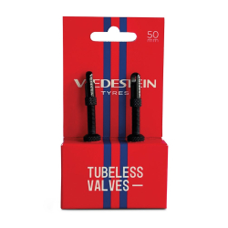 Zaworki tubeless VREDESTEIN TUBELESS VALVES 50mm, Czarne (NEW)