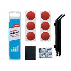 Łatki do opon zestaw WELDTITE PUNCTURE RED DEVILS SELF SEAL PATCH KIT 6x łatki samoprzylepne + 2x łyżki pudełko 12szt.